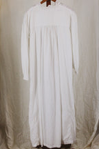 1970s prairie style eyelet cotton nightgown