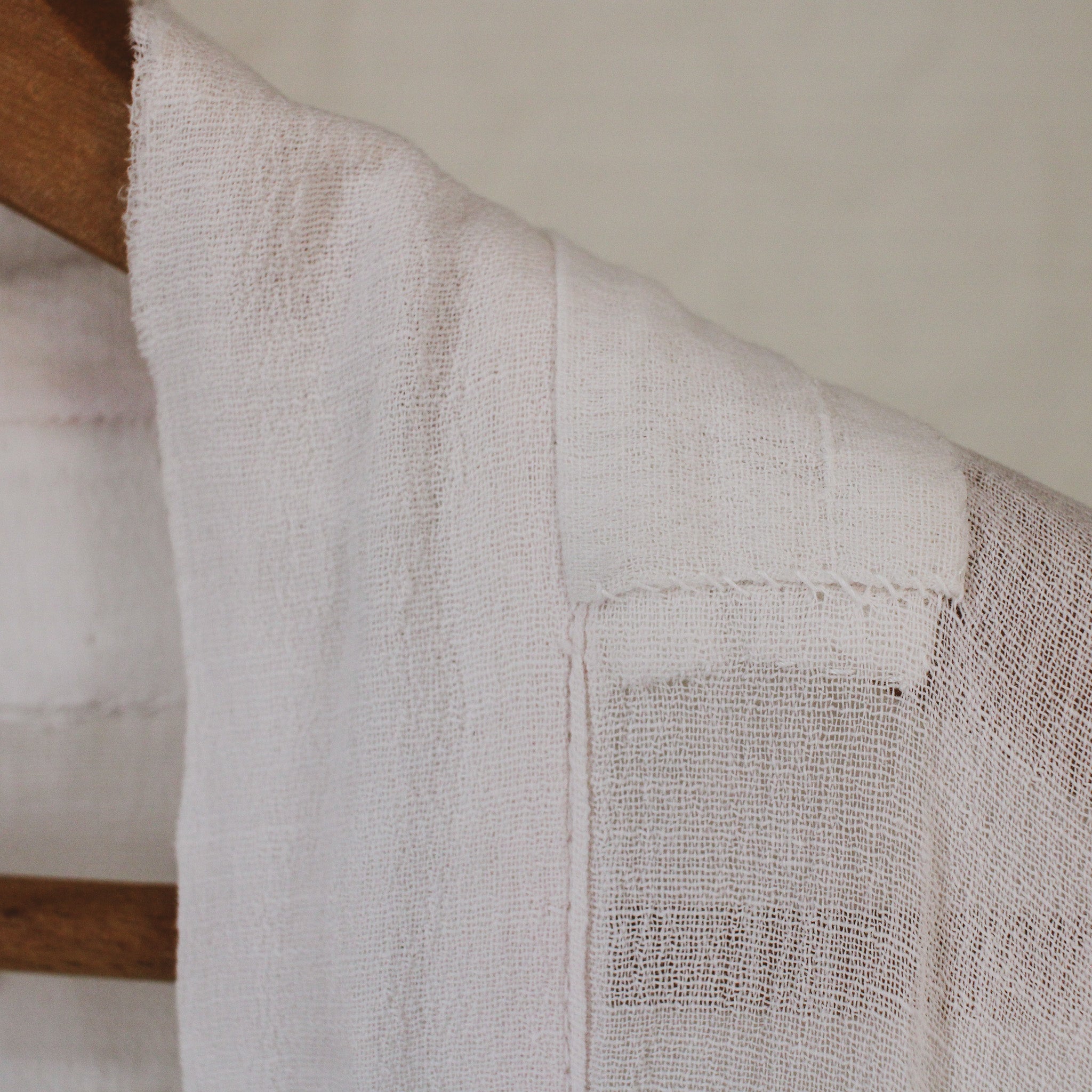 1910s antique embroidered cotton voile wrapper robe