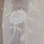 1910s antique embroidered cotton voile wrapper robe