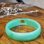 60s genuine lucite jade green bangle