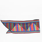 70s liberty of london op-art stripe silk scarf