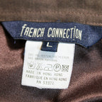 90s euro minimal polo mini dress - chocolate brown