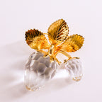 90s swarovski crystal memories strawberry brooch