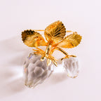90s swarovski crystal memories strawberry brooch