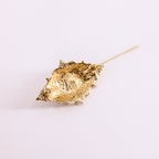 80s byzantine revival brooch - amber cabochon and jewel-tone glass