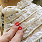 60s nan flower sheer chiffon peignoir - Nan Flower label detail