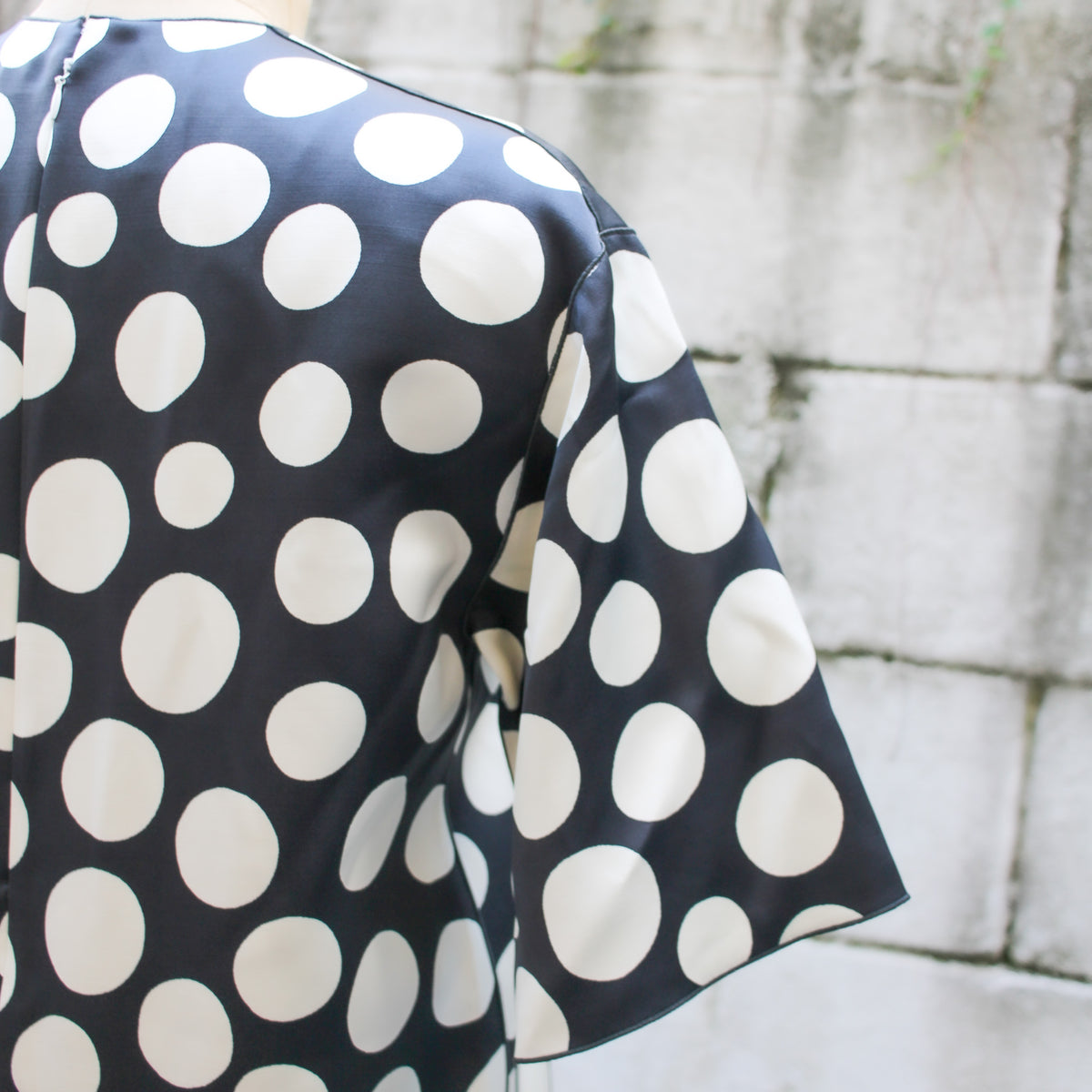 2015 céline by phoebe philo polka dot silk wool shift dress