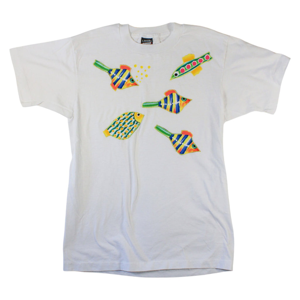 90s screen stars best fish applique single stitch tee
