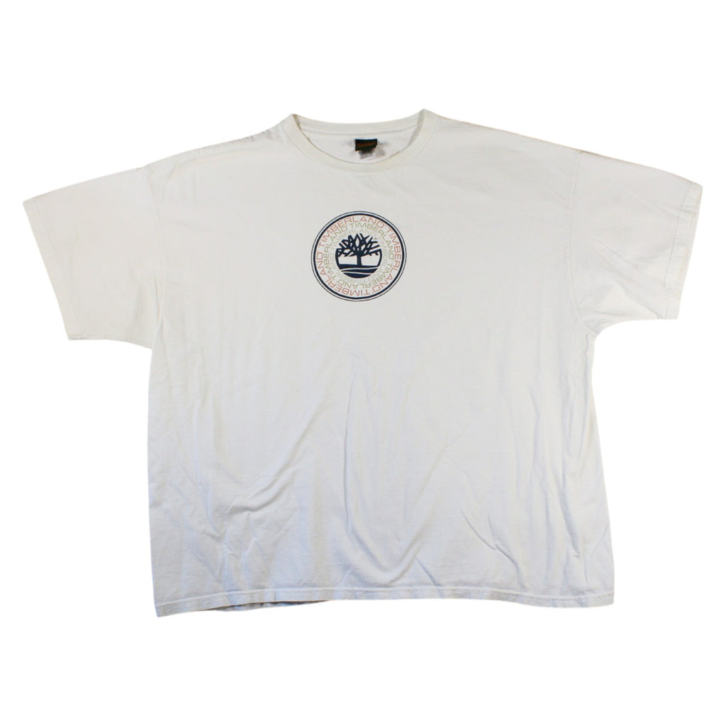 90s timberland logo t-shirt (xxl) made in usa
