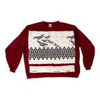 60s harwood steiger six quail quilted remade - designer mcm textile