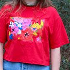 70s vintage patina etched brass collar choker necklace