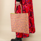 eleanor everyday tote - 50s embroidered quilting