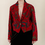 80s silverado western tapestry chenille jacket