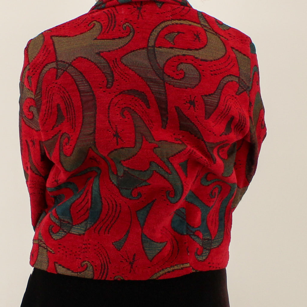 80s silverado western tapestry chenille jacket