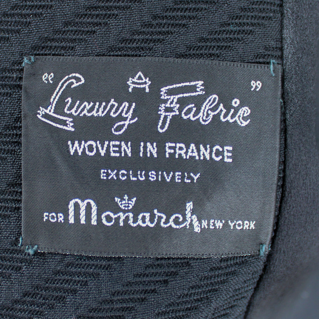 60s cocoon wool swing coat - french woven jacquard