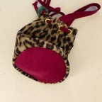 lulu mini bucket bag - 60s faux cheetah fur