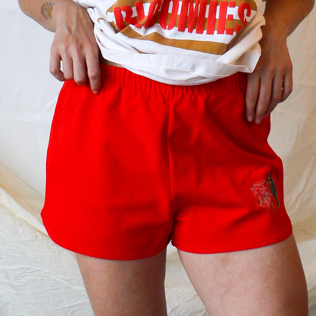 90s bloomie's striped logo single-stitch tee