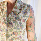 90s ann taylor brocade tapestry vest