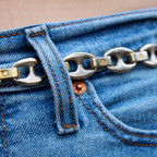 Lion medallion and hook detail