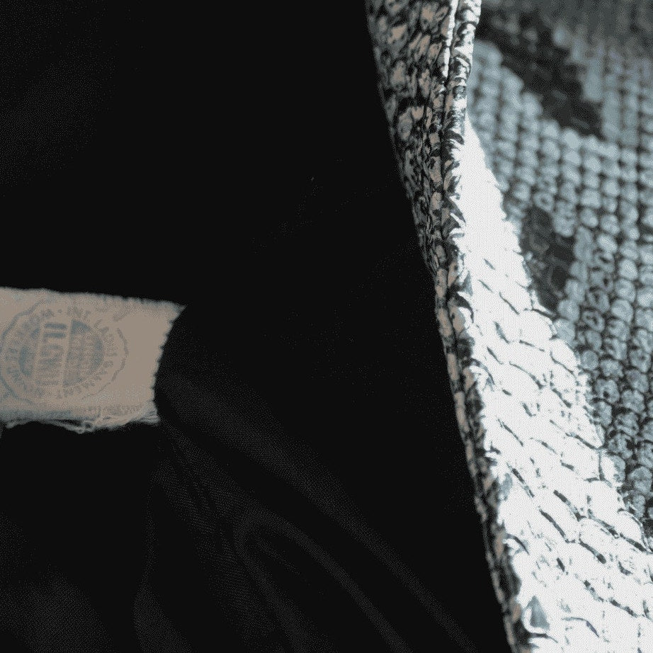 60s faux-snakeskin trench coat - halle bros