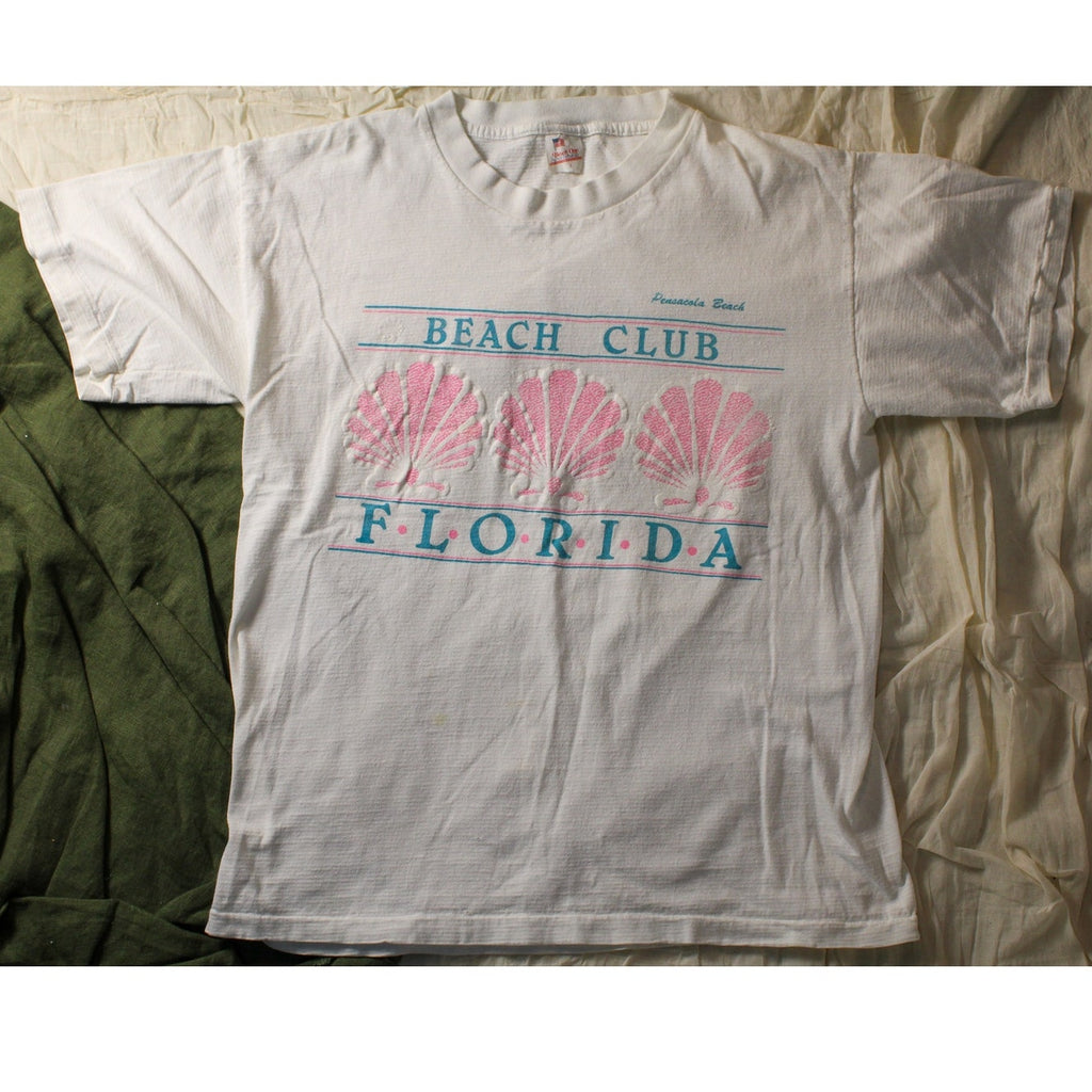 80s Beech one beach club Florida tee