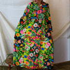 60s floral garden maximalist maxi dress