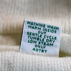 80s izod lacoste white orlon knit cardigan made in usa