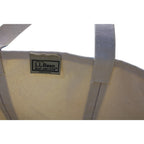 vintage 80s l.l. bean boat and tote – large, blue trim