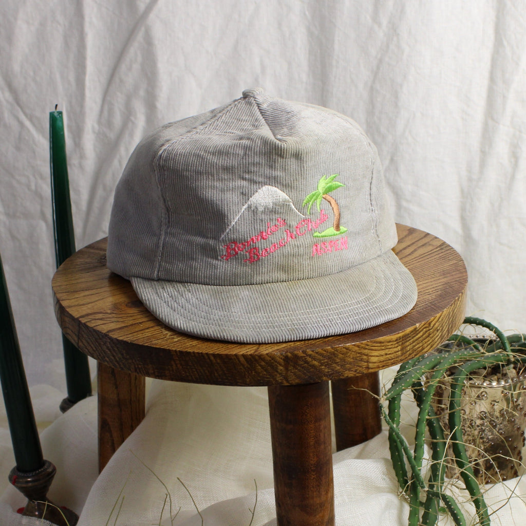 80s - corduroy snapback - bonnie's beach club aspen