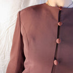 90s b’zar geometric beaded longline blazer