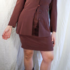 90s b’zar geometric beaded longline blazer