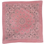 70s/80s hav-a-hank pink paisley cotton bandana - made in usa, image 2