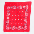 50s/60s red paisley cotton bandana - colorfast, image 2