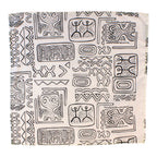 50s designer textile harwood steiger frolic black and cream bandana, image 2