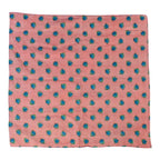 60s vintage textile blue rose houndstooth bandana, image 2