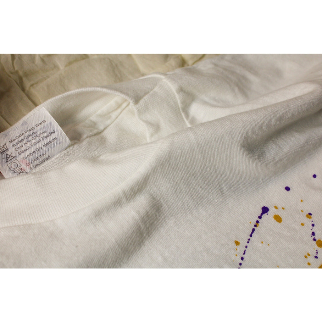 90s hanes beefy-t “tulips” graphic tee by maret – xl made in usa