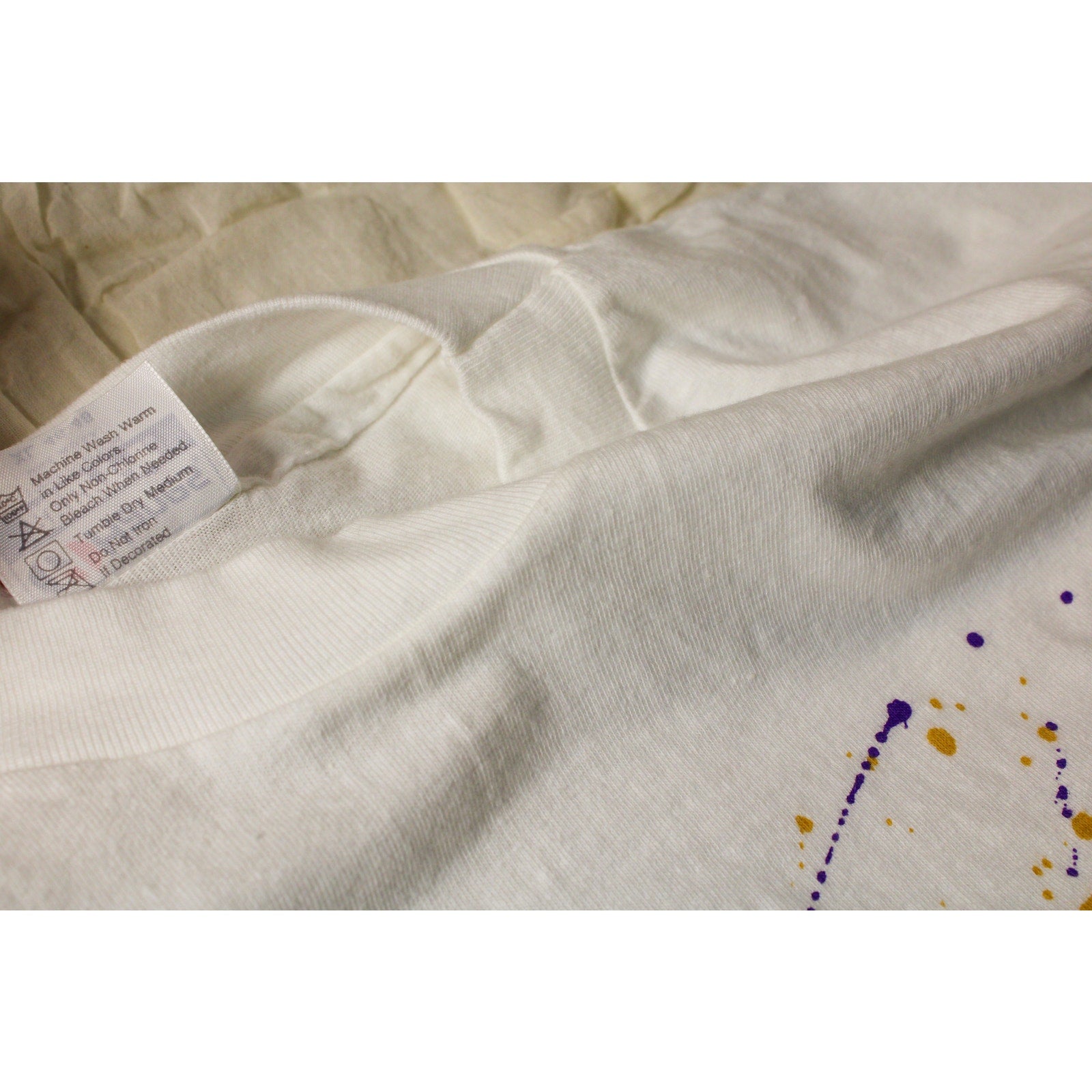 90s hanes beefy-t “tulips” graphic tee by maret – xl made in usa