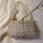 60s plastic beaded statement purse