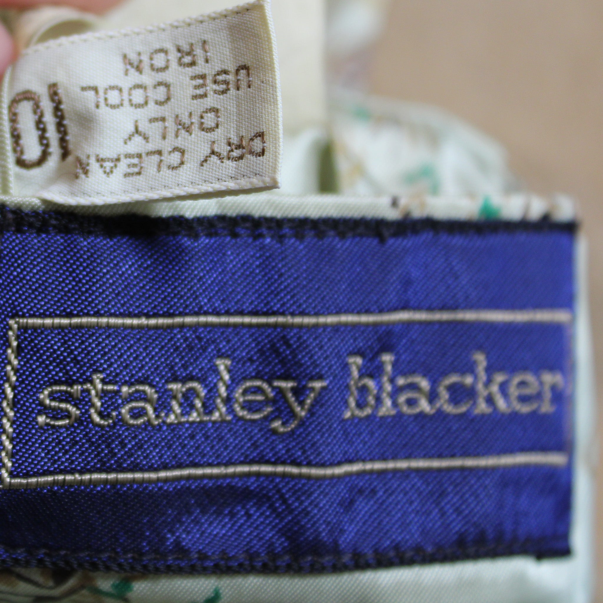 Detail view of lapel and pocket