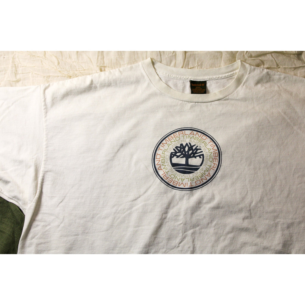 90s timberland logo t-shirt (xxl) made in usa