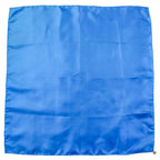 70s Vera Silk Scarf blue handrolled Italy