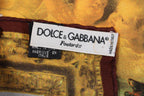 90s dolce & gabbana silk cherub baroque foulard scarf,  made in italy