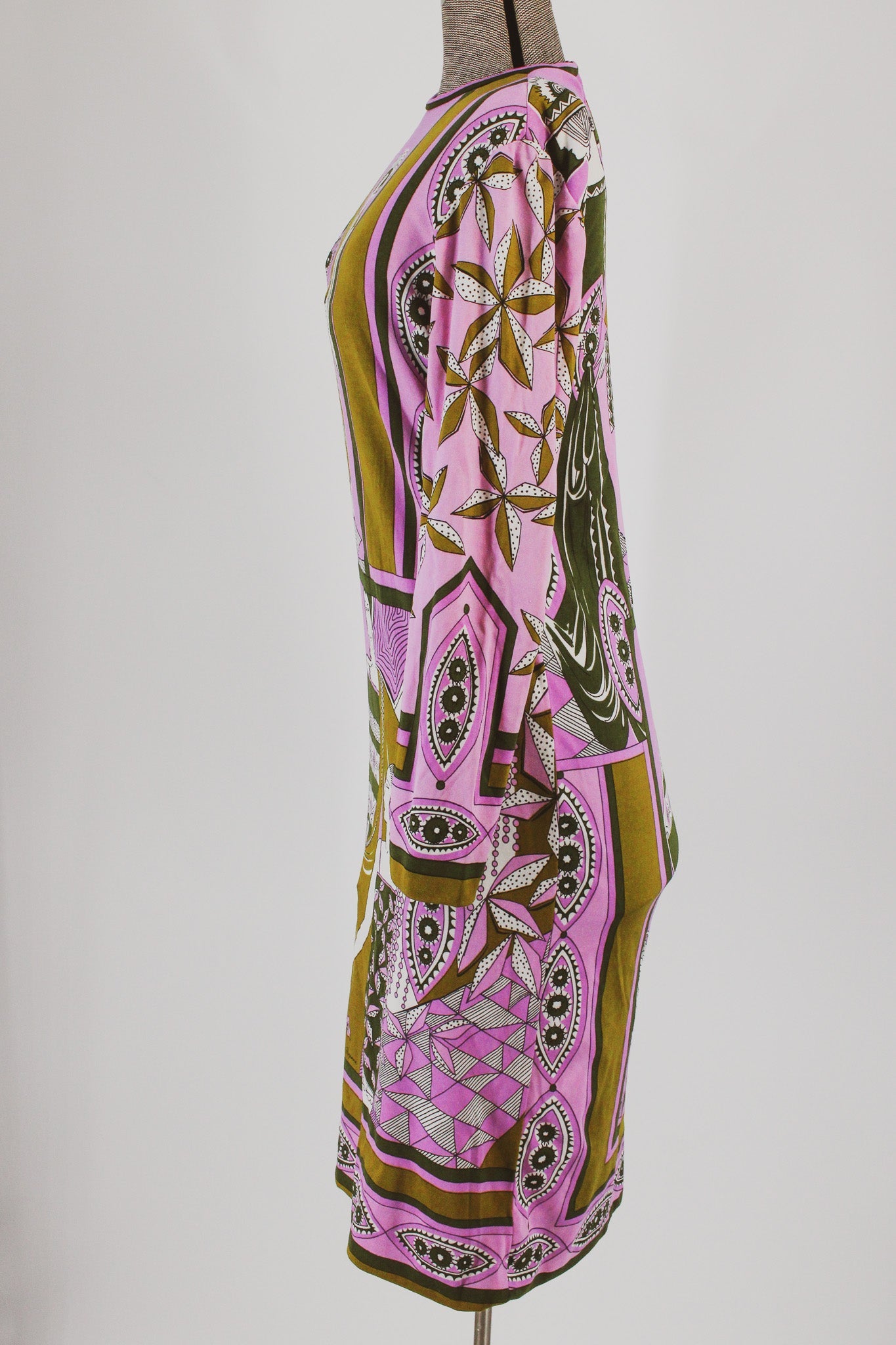 70s paganne deco ladies midi dress - side