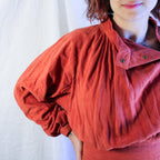 80s privato new york rust suede snap dress, image 7