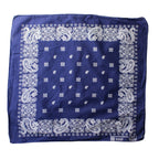 80s true vintage navy paisley bandana made in usa