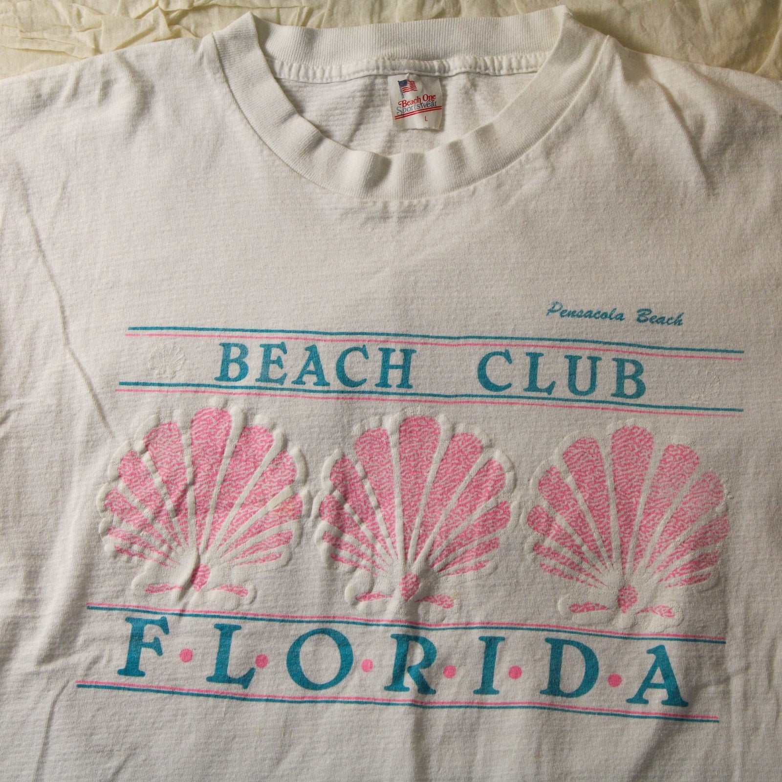 80s Beech one beach club Florida tee