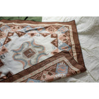 vintage 80s southwest poly cotton bandana made in usa