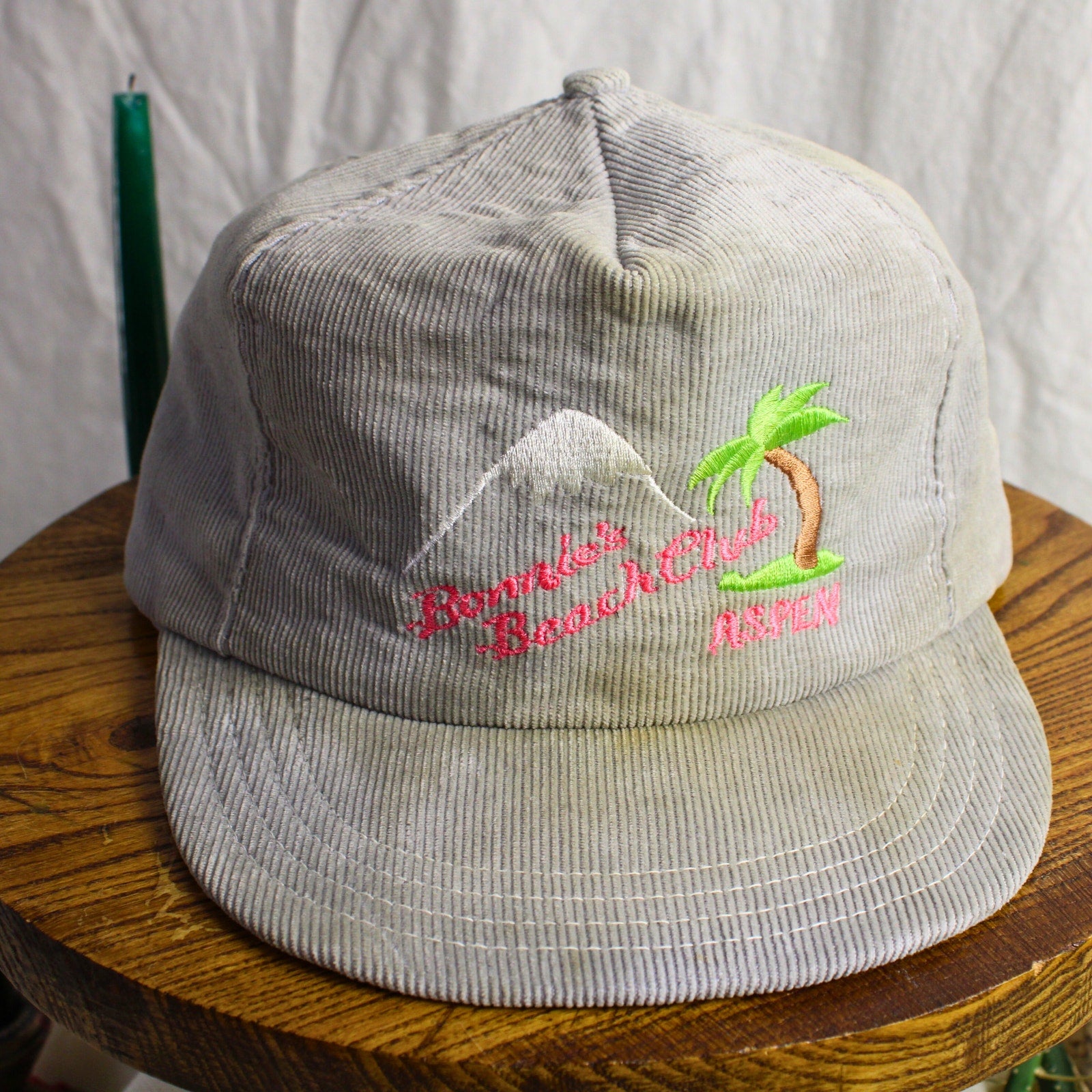 80s - corduroy snapback - bonnie's beach club aspen