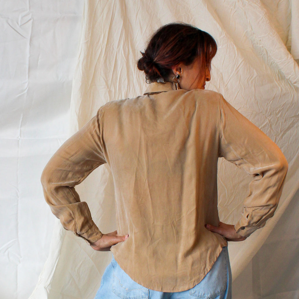 80s Circle T by Marilyn Lenox rayon western Shirt