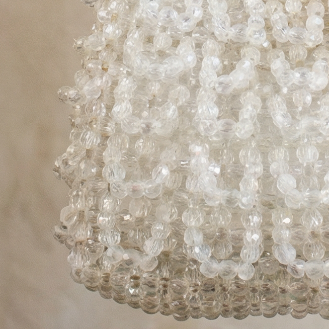 60s plastic beaded statement purse